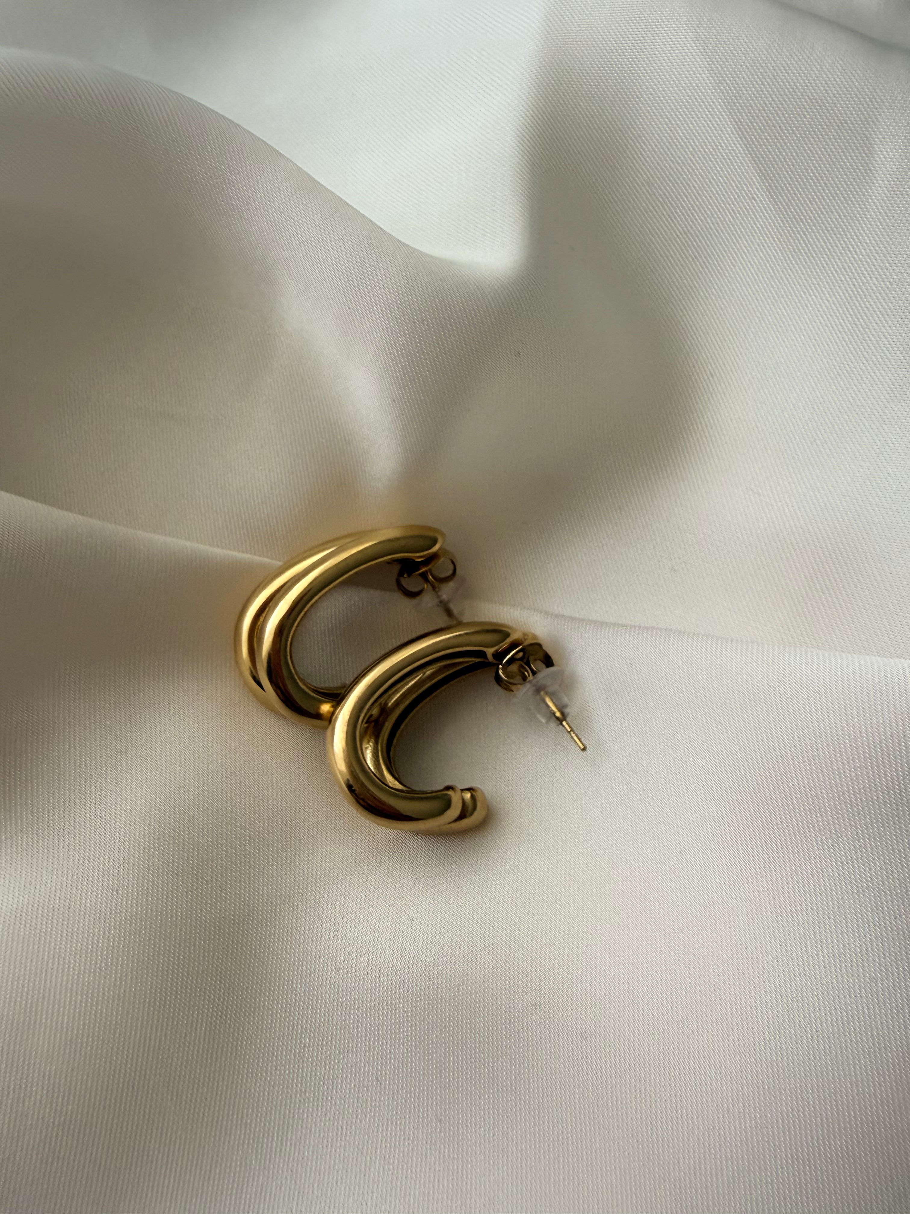BOUCLE D’OREILLE DÉLICE DORÉ
